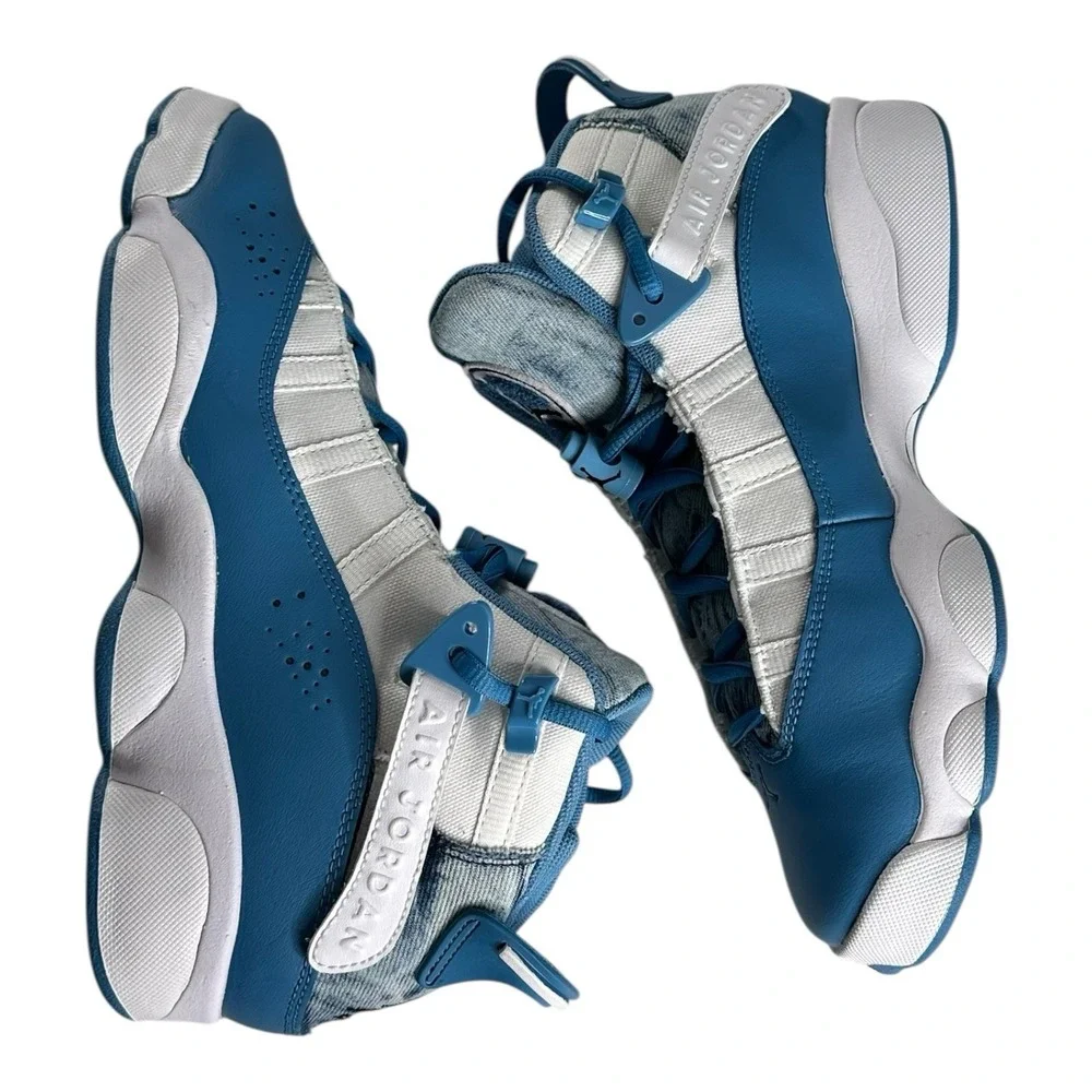 NIKE AIR JORDAN 6 RINGS (GS) WHITE DUTCH BLUE 6.5Y WOMEN 8 DM8956-100
